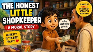 The Honest Little Shopkeeper | A Moral Story for Kids | Honesty Is the Best Policy ❤️