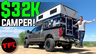 Here's a Great Way To Camp On and OffRoad With a HD Truck  This Popup Camper Has it All!