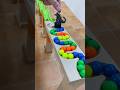 Marble Run ASMR ☆ HABA Wave Slope & Swirl Board, Milk Bottle #shorts #marblerun @marblesunsun