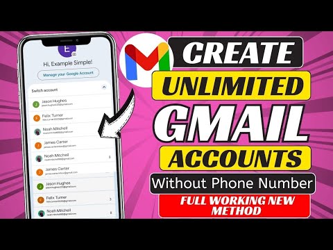 Create Unlimited Gmail Accounts Without Phone Number Unlimited Gmail Account Create Method 2026 