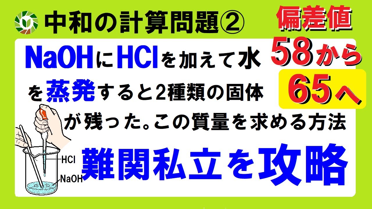 【難関私立対策】中和の計算問題はこれでOK！