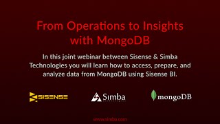 From Operations to Insights with MongoDB, Sisense, and Simba ODBC