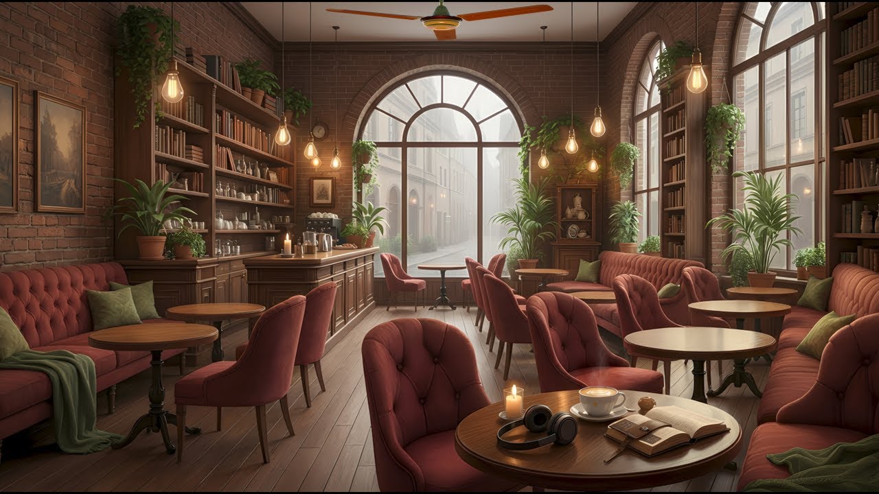 Aesthetic Cafe Vibes, Chill Background Music for Studying and Relaxation