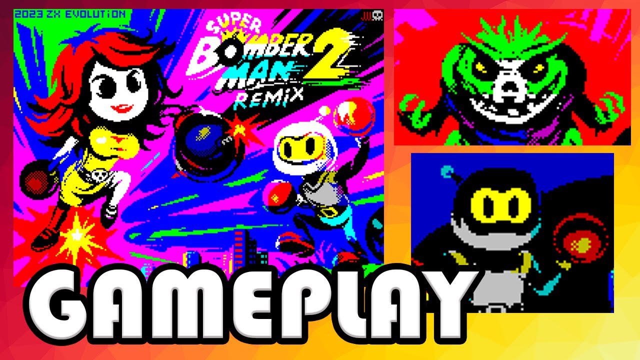 Super Bomberman 2 Remix - ZX Online - Modern ZX Spectrum Games