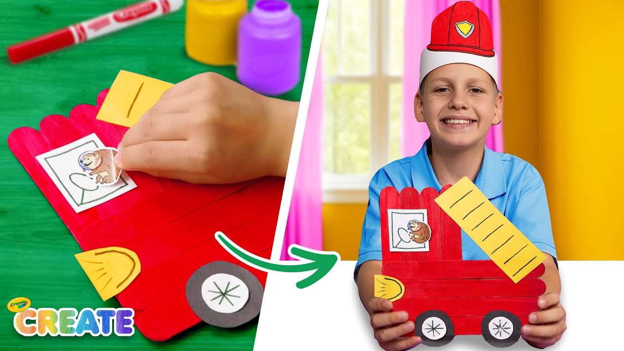 Learn & Create: Firefighter and Nurse Crafts for Kids | Crayola Create