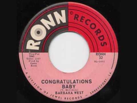 Barbara West Congratulations Baby