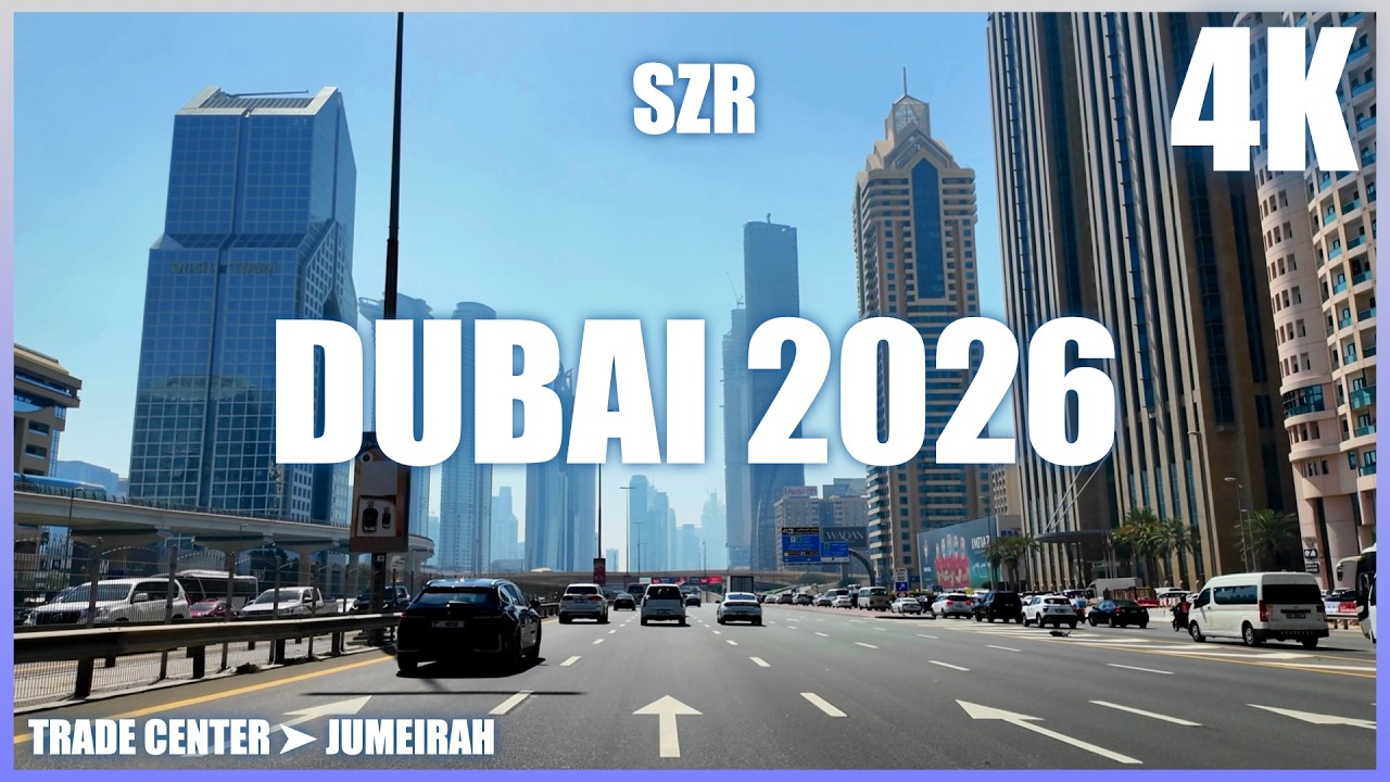 SZR ➔ Jumeirah  || POV Dubai 4K