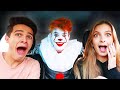 SCARING MY FRIENDS AS PENNYWISE!!