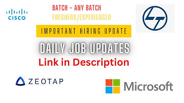 Daily jobs updates | OFF Campus Drives Updates