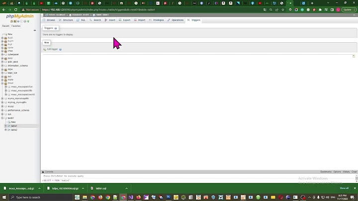 Bảng MySQL tồn tại nhưng không hiển thị