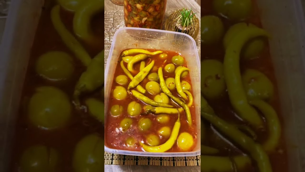 انجح واسرع طريقة لعمل مخلل الزيتون الاخضر 