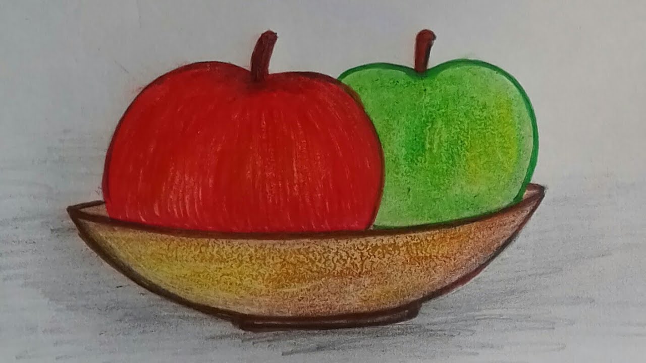 This pencil drawing of an apple shows form It shows form because   Life  drawing Fruits drawing Still life drawing