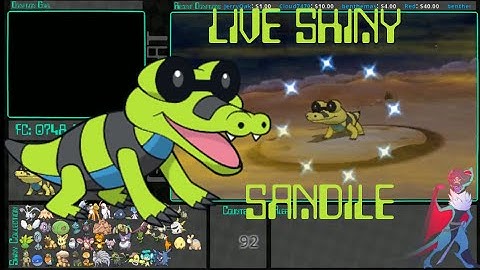 [Live] Shiny Sandile at 92 Dex Nav Encounters | Omega Ruby