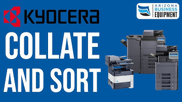 How to collate and sort your print jobs on a Kyocera printer.