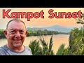 Watching the sunset in kampot cambodia and exploring the night time of the city