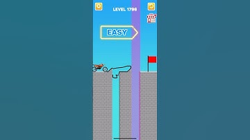 Draw bridge puzzle game level 1796 #gaming #drawing #Shorts
