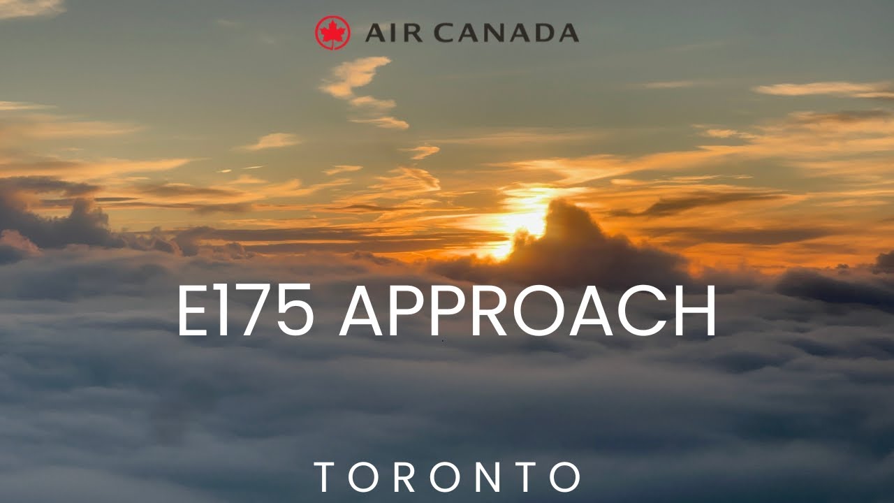 Amazing Sunset & Low Visibility Approach | Toronto, CA | Embraer E175 | Air Canada | AC8995 | 4K