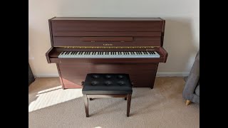 Yamaha E108 Upright Acoustic piano in rosewood stock #25349