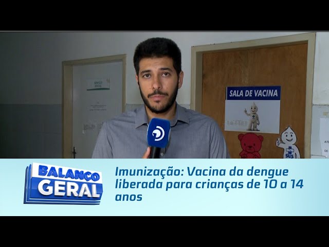 Imunização: Vacina da dengue liberada para crianças de 10 a 14 anos