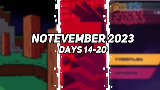 Notevember 2023: Days 14-20