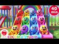 Preschool Color Slide Song Compilation 40 Minutes 🌈 | Educational Animated Videos for Toddlers