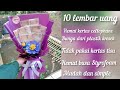 DIY buket uang 10 lembar/money bouqet mudah dan simple