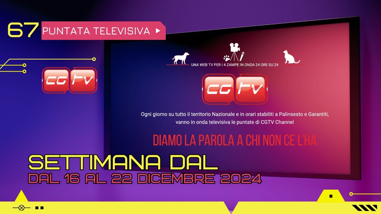 67- Puntata televisiva dal 16 al 22 Dicembre 2024