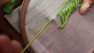 diagonal basting stitch / hand basting stitch embroidery.