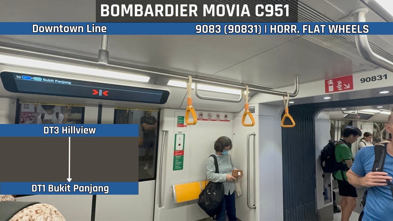 ⚠️ [Horrid Flat Wheels] [Switch to DNB] 🔵 Bombardier Movia C951 (9083 ...