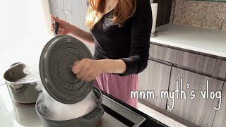 [Daily life of a housewife in her 30s] Cleaning, cooking, purchased items, yearend party