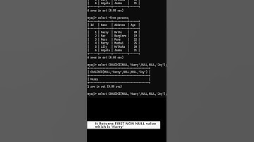 How to use COALESCE() function in MySQL? #mysql #coalesce #howto  #mysqlforbeginners #coding #viral