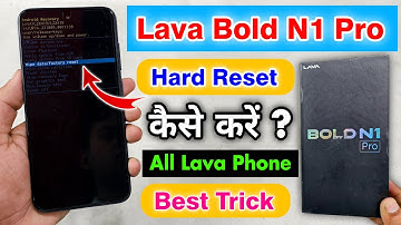 Lava Bold N1 Pro Hard Reset Kaise Kare || Lava Bold N1 Pro Factory Reset ⚡