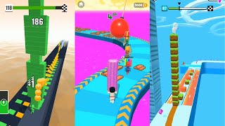 Stack Colors (vs) ShortCut Run (vs) Cube Surfer || 3 in 1 || Best Android iOS Gameplay Walkthrough screenshot 5