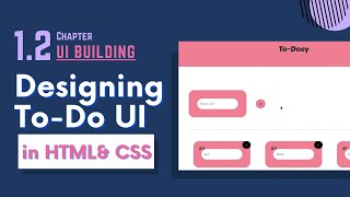 **CRAFTING** To-Doey using pure HTML, CSS (as REACT components) !!!