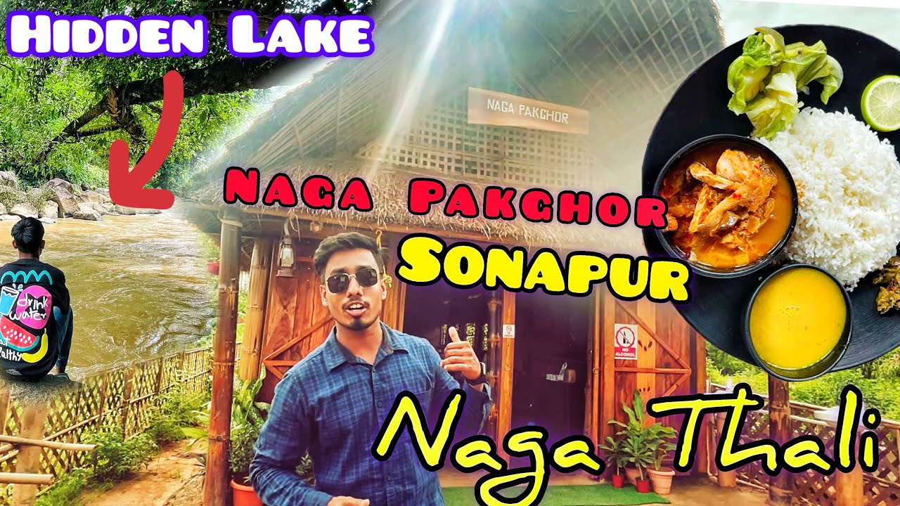 OMG 🔥 Try Naga Thali 🌶️ In Sonapur // Hidden Lake IN Assam Meghalaya Border 🔥