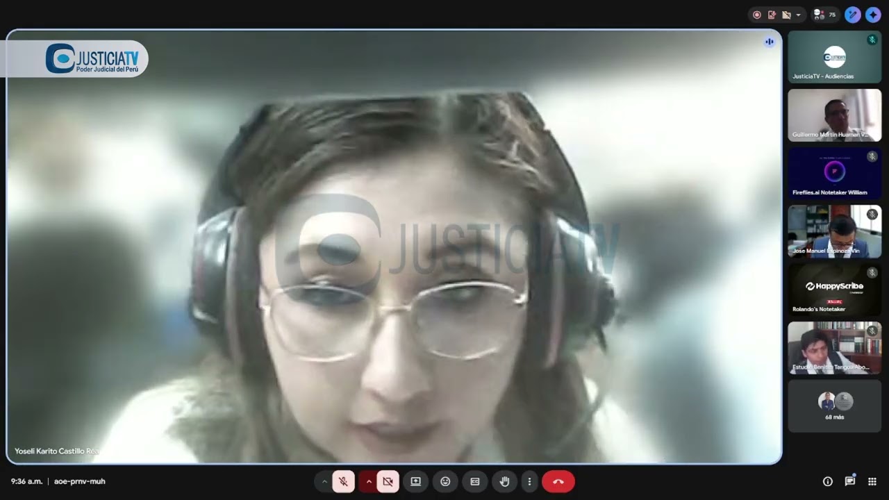 Continuación del juicio oral contra Rodolfo Orellana Rengifo y otros procesados