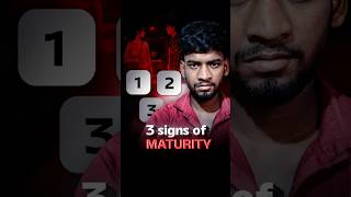3 Signs You Are Actually Mature #maturity #psychology #shorts