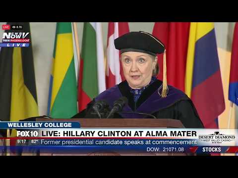 FNN: Hillary Clinton Delivers Commencement Speech at Wellesley College, Her Alma Mater