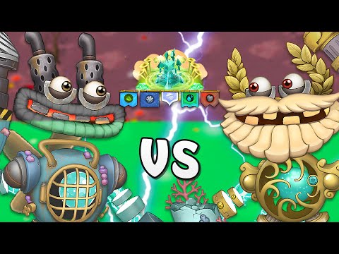 Gold Epic Wubbox Phases VS Normal Epic Wubbox - All Island Duets (My Singing Monsters)