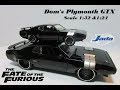 Dom's Plymouth GTX Diecast 1:24 & 1:32 Jada The Fate Of The Furious