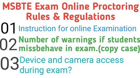 MSBTE NEW UPDATE/INSTRUCTION FOR SUMMER 2021 MCQ BASED ONLINE EXAMINATION.
