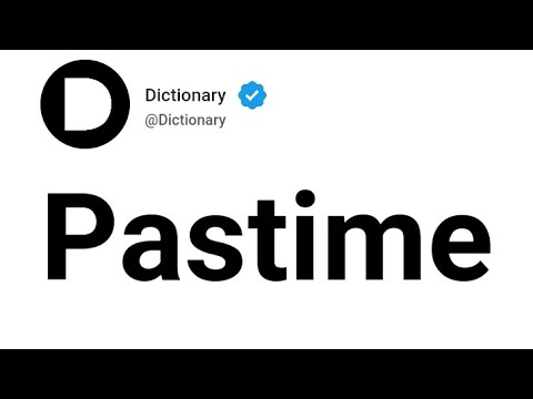 Pastime Meaning In English