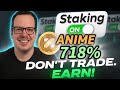 Stake ANIME coin 🚀Guide for Staking crypto 🚀 Staking ANIMECOIN crypto for 718% APR