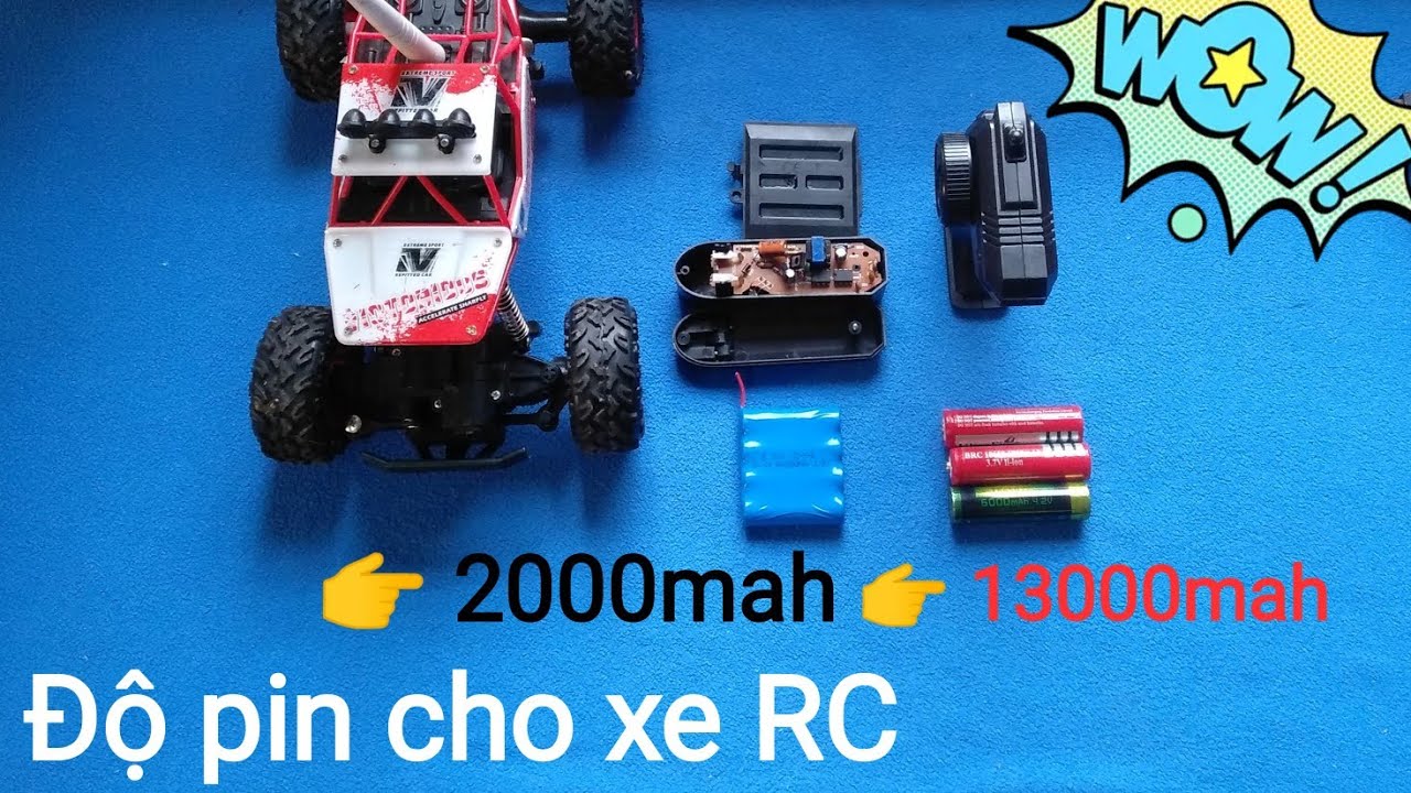 Độ Pin Cho Xe Rc Từ 2000Mah Lên 13000Mah Cực Khoẻ - Youtube