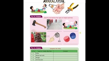 Work and Energy 4th STD Term1 Part-2 Science Lesson