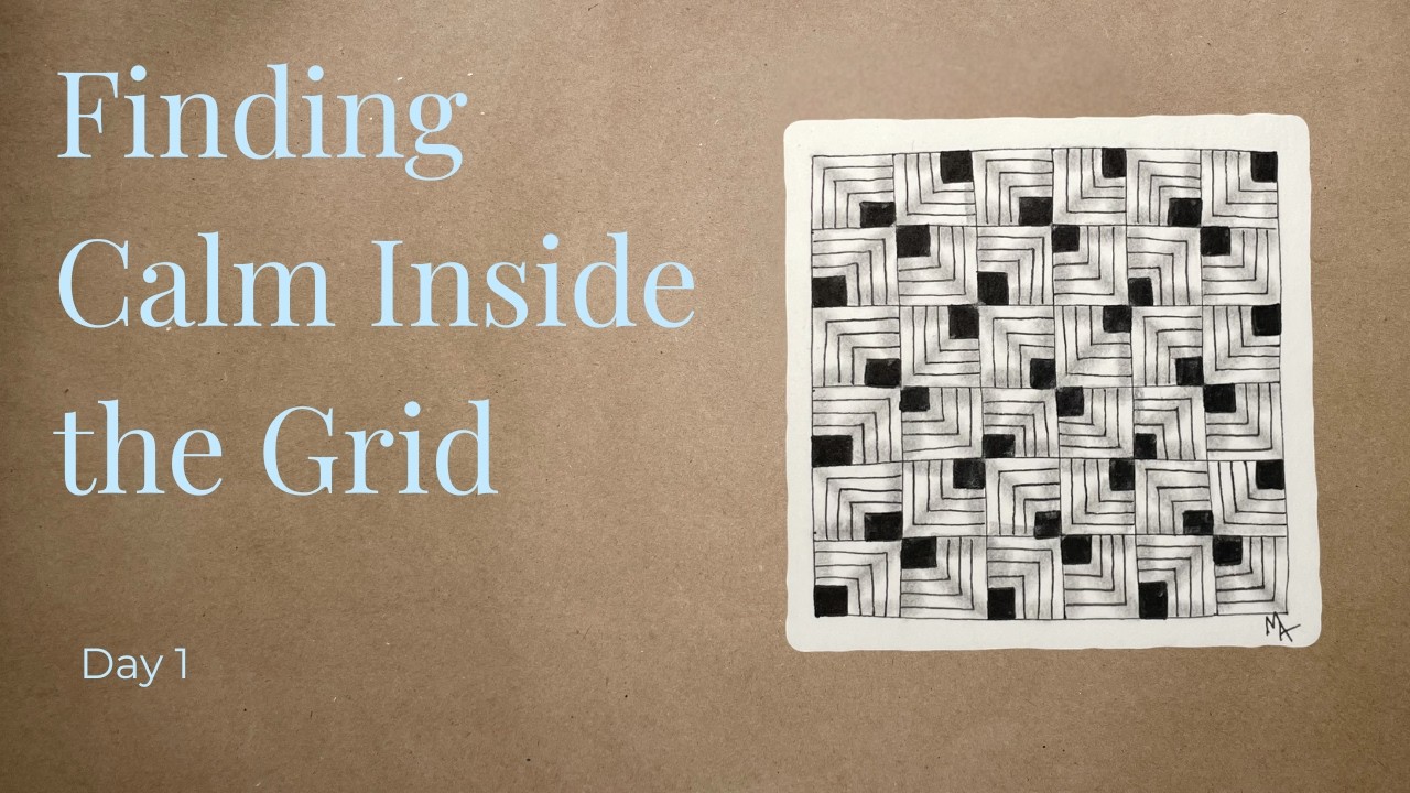 Finding Calm Inside the Grid: A March Drawing Series | Day 1