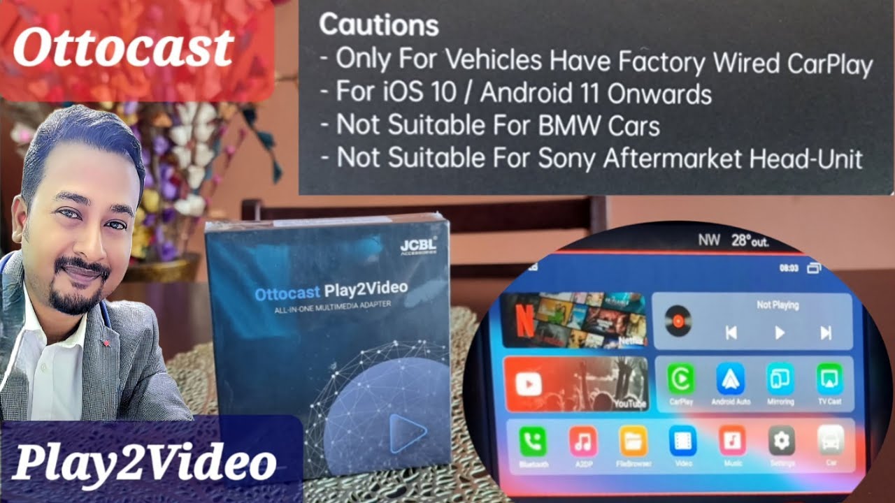 Ottocast, Play2Video, Netflix, , Wireless