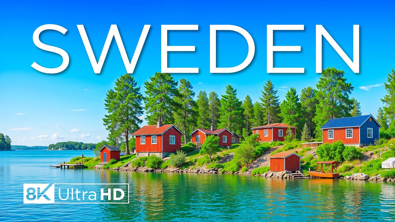 Швеция 8K UHD — исследуем Стокгольм, лесные тропы и потрясающие северные пейзажи