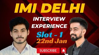 IMI Delhi Interview: Real Experience by Suyash | Interview Questions.