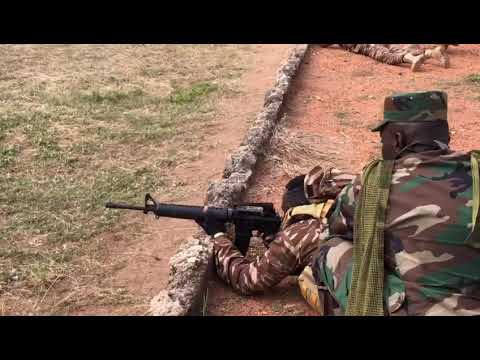 Ghana Army Training Prison Officer How to Shoot.